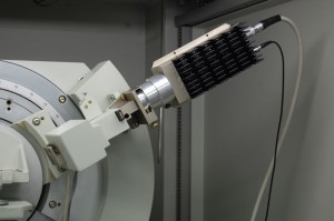 The detector mounts directly in place of the original scintillation counter.